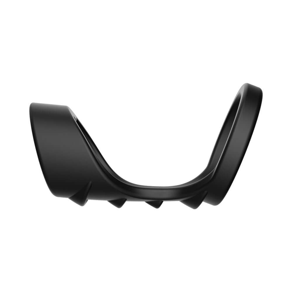 Forto F-45 Textured Bridge Cocksling Black side view showcasing its ergonomic design and textured details.