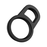 Forto F-41 Lock Cock & Ball Ring Black showcasing its ergonomic dual-ring design for support and stability.