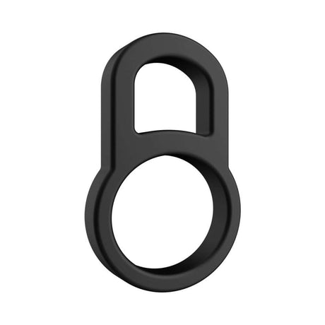 Forto F-41 Lock Cock & Ball Ring Black, ergonomic dual-ring design for support and stability in a sleek black finish.