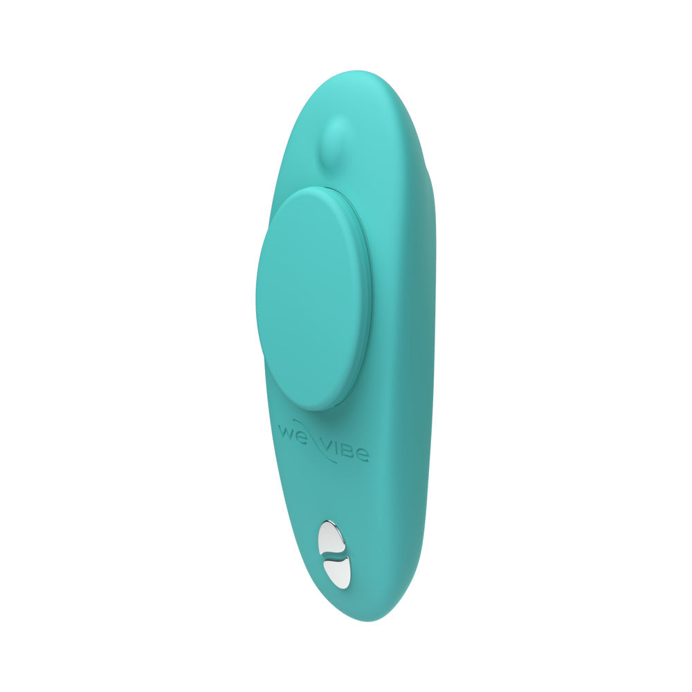We-Vibe Moxie Plus Wearable Clitoral Vibrator Teal, discreet vibrator for hands-free stimulation.