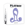 Playboy Fantasy Cage Rechargeable Vibrating Cock Cage Silicone Purple