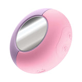 Play With Me Pout & Play Vibrator Pink featuring a sleek design with built-in mirror, perfect for discreet pleasure.
