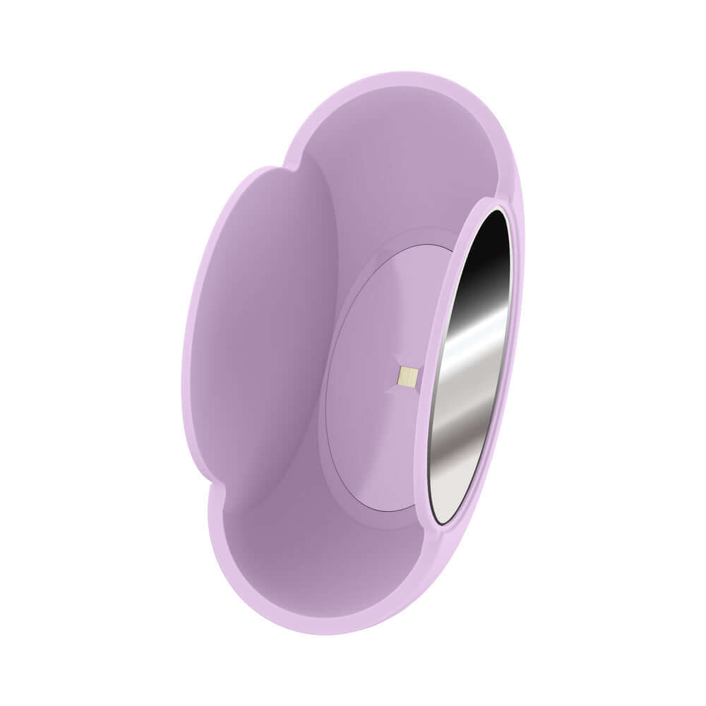 Play With Me Pout & Play Vibrator Pink compact beauty case with a built-in mirror for discreet stimulation.