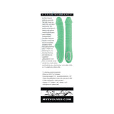 Evolved Full Throttle Warming Vibrator Silicone Mint Green with dual-action features and a ribbed shaft for intense pleasure.