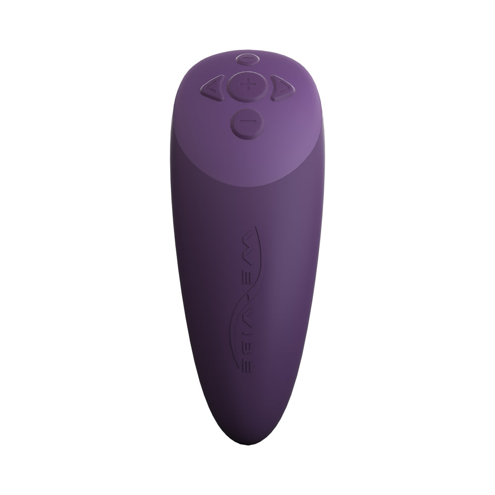We-Vibe Chorus Couples Vibrator Purple remote control designed for hands-free pleasure.