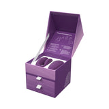 We-Vibe Chorus Couples Vibrator Purple packaging open with product inside and instructions visible.