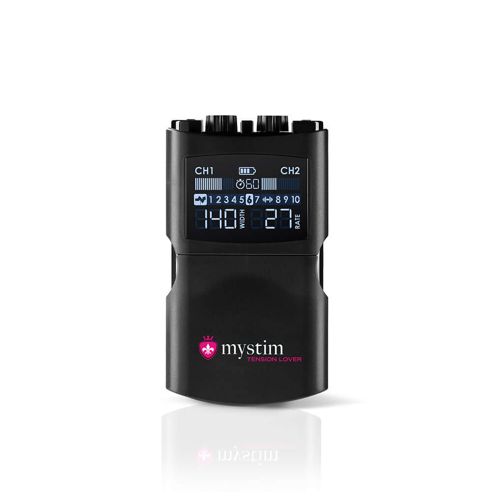Mystim Tension Lover 2 stimulation device with digital display and adjustable settings