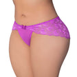 Magic Silk Butterfly Fantasies Boy Short Neon Purple Queen Size