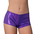 Magic Silk Glimmer Mini Boy Short Purple Disco L/XL