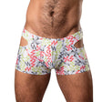Male Power Cut It Out! Cutout Mini Short Red/Black L