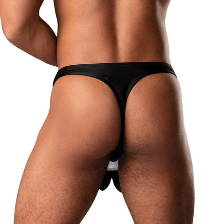 Male Power Novelty Dapper Dick Black OS showcasing playful and cheeky design in stylish black underwear.