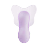Play With Me Flutter Love Massager Purple - a whimsical clitoral vibrator with a delicate butterfly-inspired design.