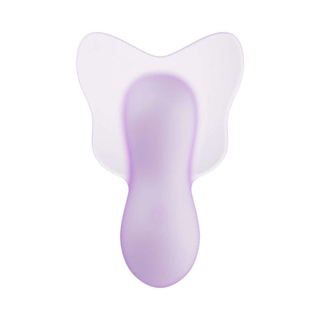 Play With Me Flutter Love Massager Purple - a whimsical clitoral vibrator with a delicate butterfly-inspired design.