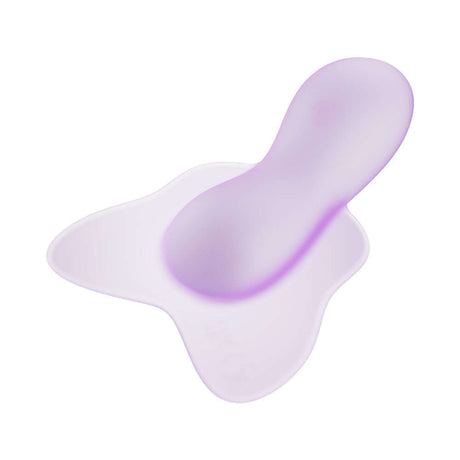 Play With Me Flutter Love Massager Purple, whimsical clitoral vibrator in soft purple design.