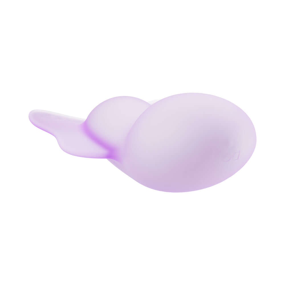 Play With Me Flutter Love Massager Purple showcasing its whimsical design and soft, fluttering shape.