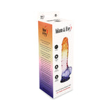 Adam and Eve Sunrise Dreams Realistic Dildo 8.5 inches packaging showcasing its colorful and inviting design.