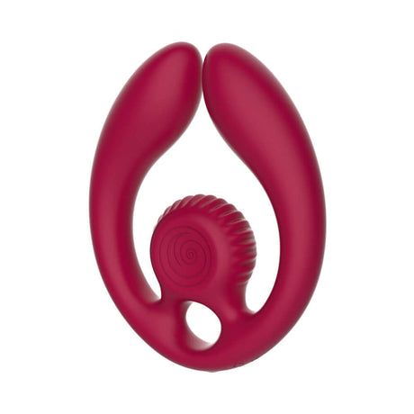 SVibe Snail GIZI Duo Couples Stimulator Burgundy for enhanced intimacy and shared pleasure.