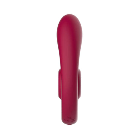 SVibe Snail GIZI Duo Couples Stimulator Burgundy, a dual stimulator designed for partnered intimacy.