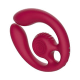 SVibe Snail GIZI Duo Couples Stimulator Burgundy featuring a unique shape and triple-motor system for enhanced intimacy.
