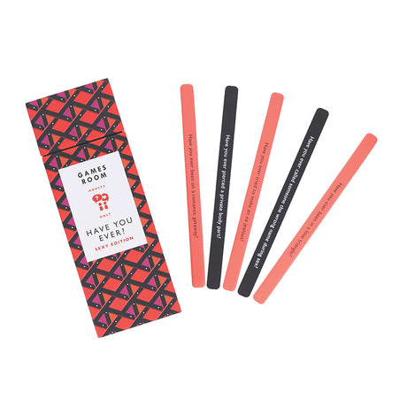 Have You Ever Sexy Edition game with colorful prompts for fun adult conversations.