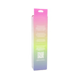 Product packaging for Spectrum Essentials Silicone G-spot Vibrator Blue, featuring a gradient design and product information.