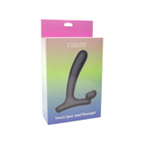 Spectrum Essentials Sweet Spot Silicone Slim Anal Vibe packaging showcasing the device's design and features.