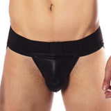 Prowler RED Hole Punch Jock Black XL featuring a unique hole punch pattern and sleek black color for bold style.