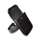 Prowler RED Leather Large Belt Pouch open with belt, showcasing its durable leather and spacious interior.