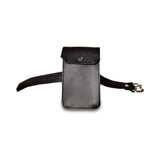 Prowler RED Leather Large Belt Pouch in black leather with adjustable strap for secure, stylish storage.