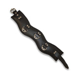 Prowler RED Leather Posture Collar Black L XL displayed on a white background, showcasing its stylish design and quality craftsmanship.