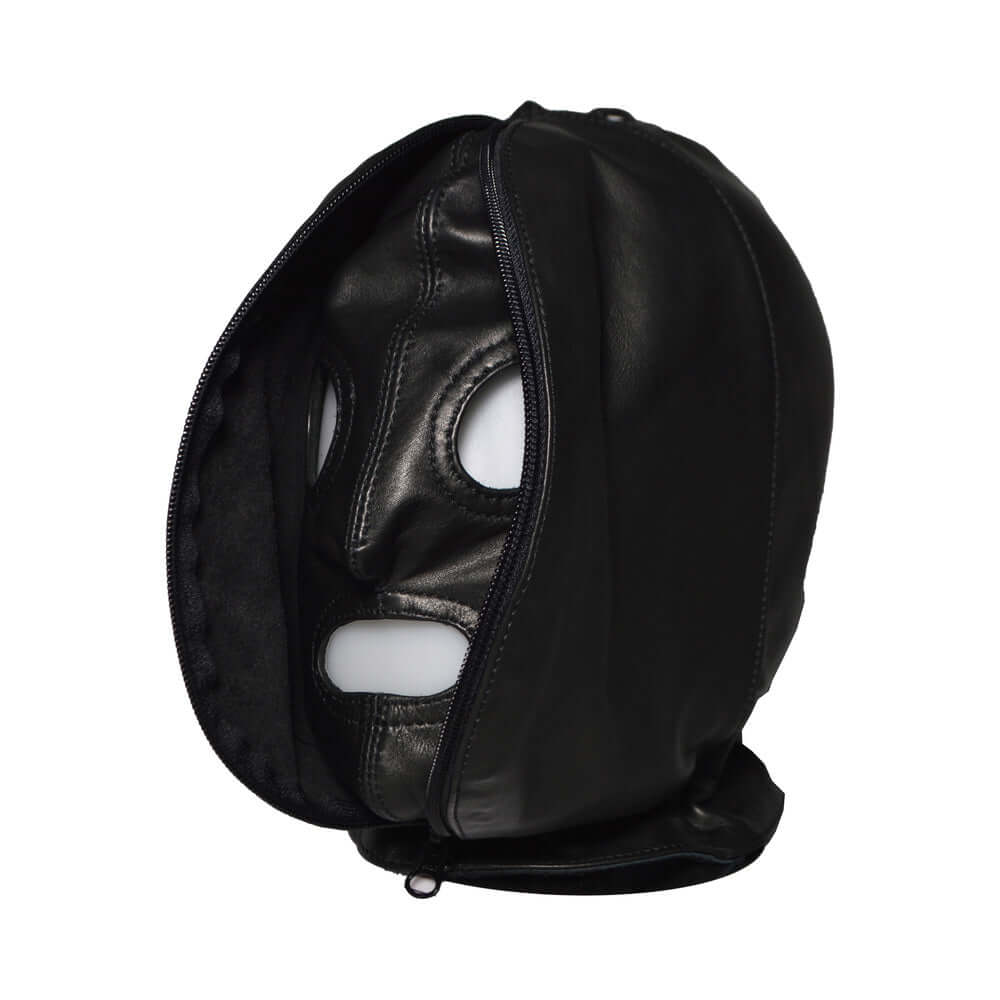 Prowler RED Leather Double Hood with Front Zipper made from genuine leather showcasing dual-layer design and front zipper.