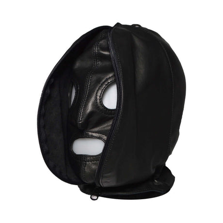 Prowler RED Leather Double Hood with Front Zipper made from genuine leather showcasing dual-layer design and front zipper.