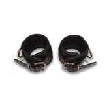 Prowler RED Leather Lockable Ankle Restraints S M, premium leather cuffs for BDSM play, durable and comfortable design.