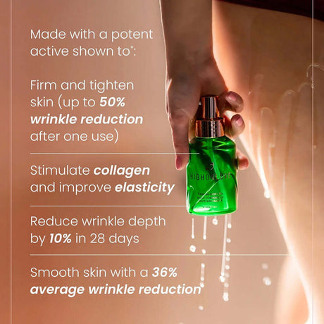 HighOnLove Firming Body Oil 100 ml with benefits of skin firmness and wrinkle reduction