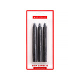 Me You Us Drip Candles 3 Pack Black displayed in packaging for wax play and BDSM applications.
