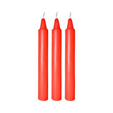 Me You Us Drip Candles 3 Pack Red featuring three vibrant red candles for wax play.