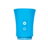 Me You Us Pro Rechargeable Penis Pump in vibrant blue color with control buttons for enhanced performance.