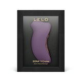 LELO SONA 3 Cruise Clitoral Stimulator Plum displayed in elegant packaging with sophisticated design.