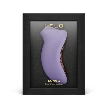 LELO SONA 3 Sonic Clitoral Massager Violet in sleek packaging for elevated pleasure.