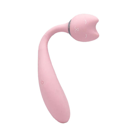 Purrs Like A Kitten Wand Vibrator in a cute cat shape, made from silicone with multiple speeds and patterns.
