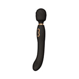The Beat Dual Pleasure Wand Black provides dual stimulation with a pulsing pad and G-spot massage features.