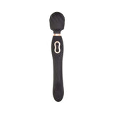 The Beat Dual Pleasure Wand Black features a sleek design with a textured head for enhanced stimulation.