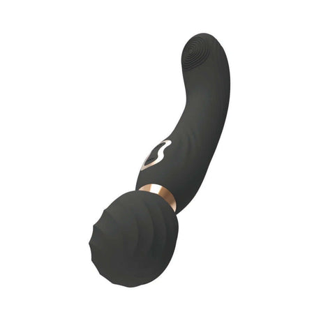 The Beat Dual Pleasure Wand Black for deep, rhythmic sensations and dual stimulation with versatile modes.