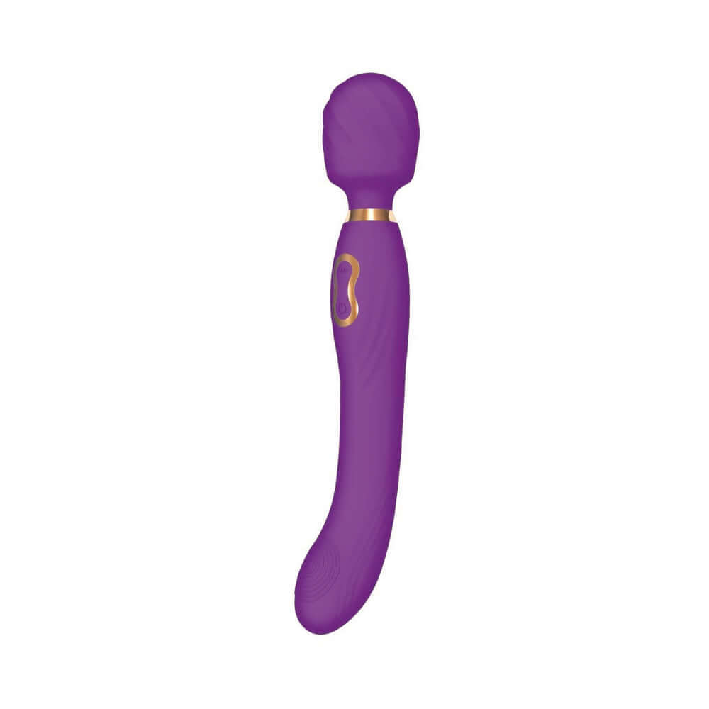 The Beat Dual Pleasure Wand Purple featuring a sleek design for enhanced pleasure.