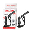 Enhancer Vibro Plug and Penis Sheath Black with 7 vibration functions for enhanced pleasure.