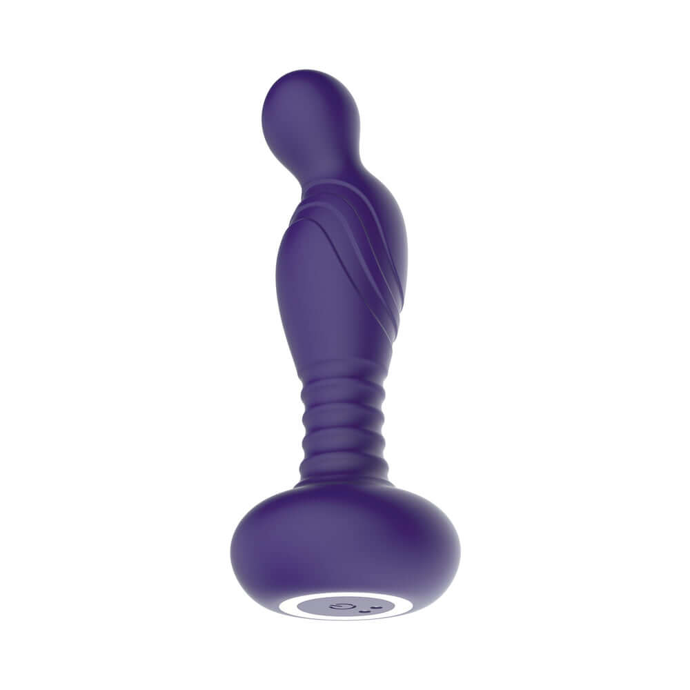 The Royale P-Spot Pleasure Purple prostate massager featuring smooth silicone design and ergonomic shape.