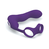 The Royale Inflatable P-Spot Vibe Purple with dual-ring support for customizable stimulation and comfort.
