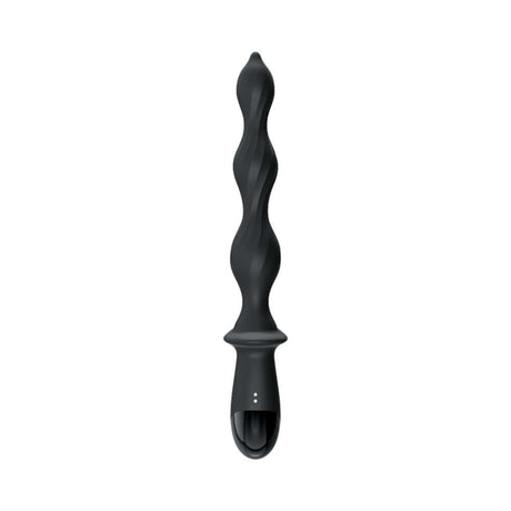 Ass-Sation Deep Dive Contoured Wand Black designed for deep stimulation and comfort with its flexible, contoured shape.