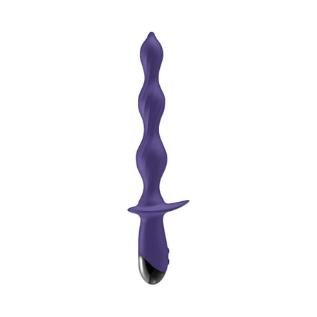 Ass-Sation Deep Dive Contoured Wand Purple featuring a flexible, beaded design for comfortable use and powerful vibration.