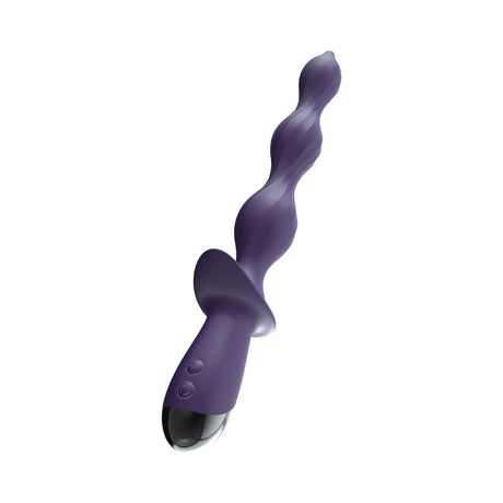 Ass-Sation Deep Dive Contoured Wand Purple designed for powerful vibration and comfortable control.